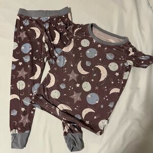 Little Sleepies Moon and Stars Pajama Set
